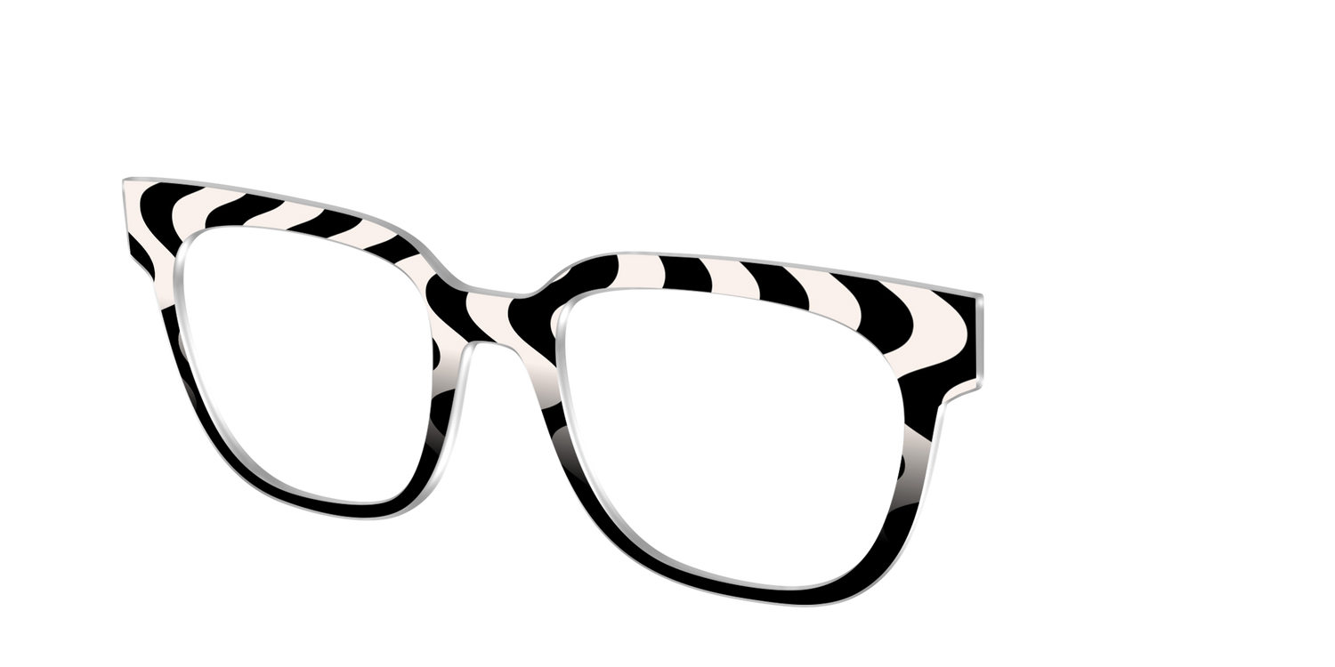 The Bold Waves - Angle Top Image - Pair Eyewear