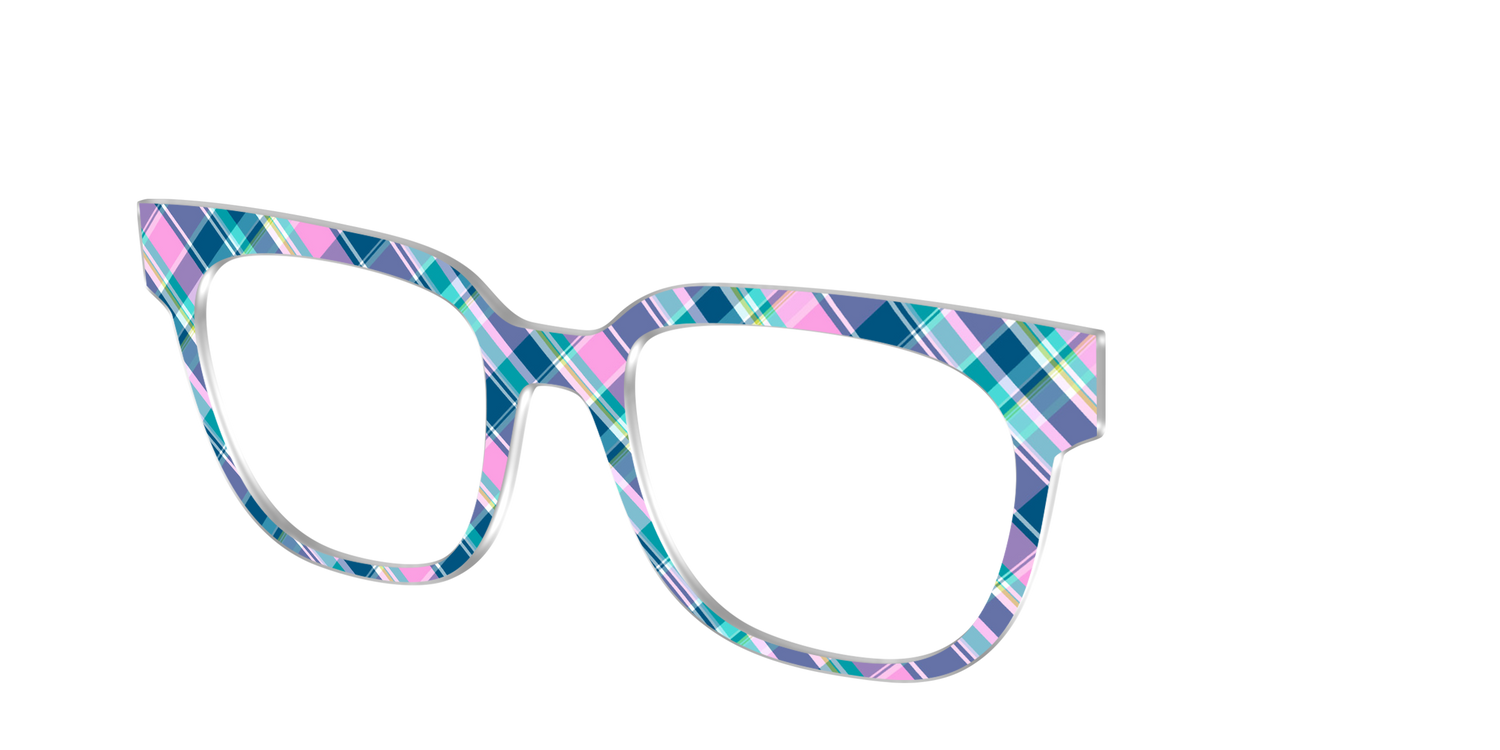 The Breezy Plaid - Angle Top Image - Pair Eyewear