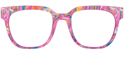 The Bubble Gum Pearl Marble - Front Top Thumbnail - Pair Eyewear