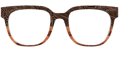 The Cabin Woodgrain Split - Front Top Thumbnail - Pair Eyewear