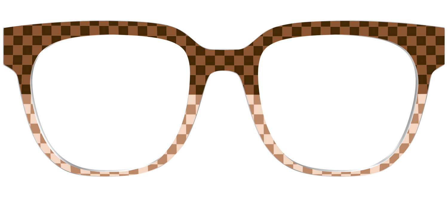 The Cappuccino Check Split - Front Top Image - Pair Eyewear