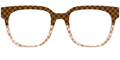 The Cappuccino Check Split - Front Top Thumbnail - Pair Eyewear