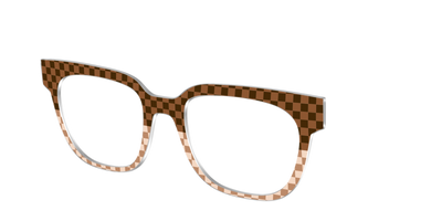 The Cappuccino Check Split - Angle Top Thumbnail - Pair Eyewear