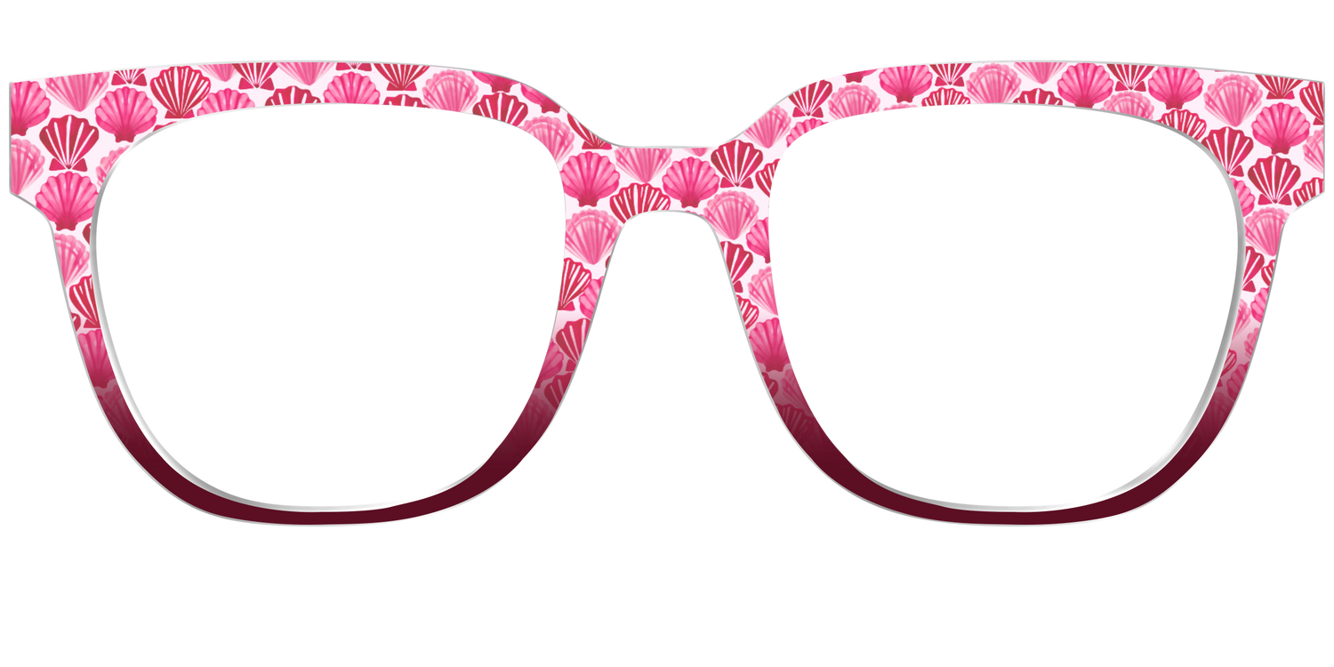 The Cerise Shell Scallop - Front Top Image - Pair Eyewear