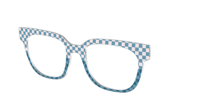 The Cerulean Check Split - Angle Top Thumbnail - Pair Eyewear