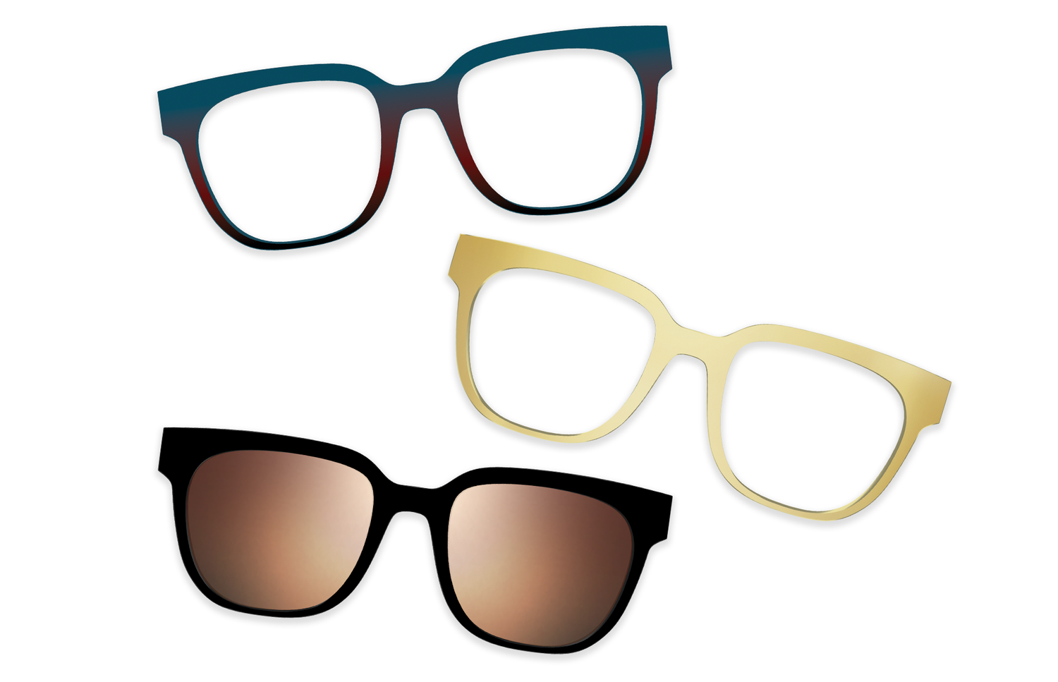 Tortoise Acetate Gold Metal - Set - Product Image 8 - Pair Eyewear
