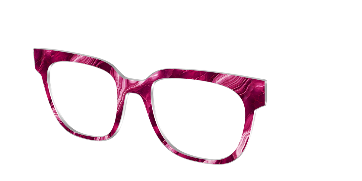 The Cranberry Marble - Angle Top Image - Pair Eyewear