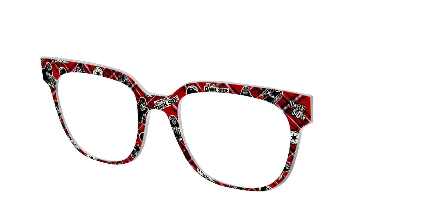 Dark Side Plaid - Angle Top Image - Pair Eyewear