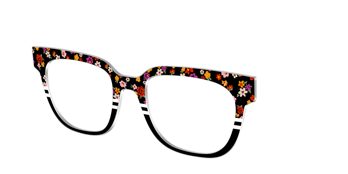 The Ditsy Stripe Split - Angle Top Image - Pair Eyewear