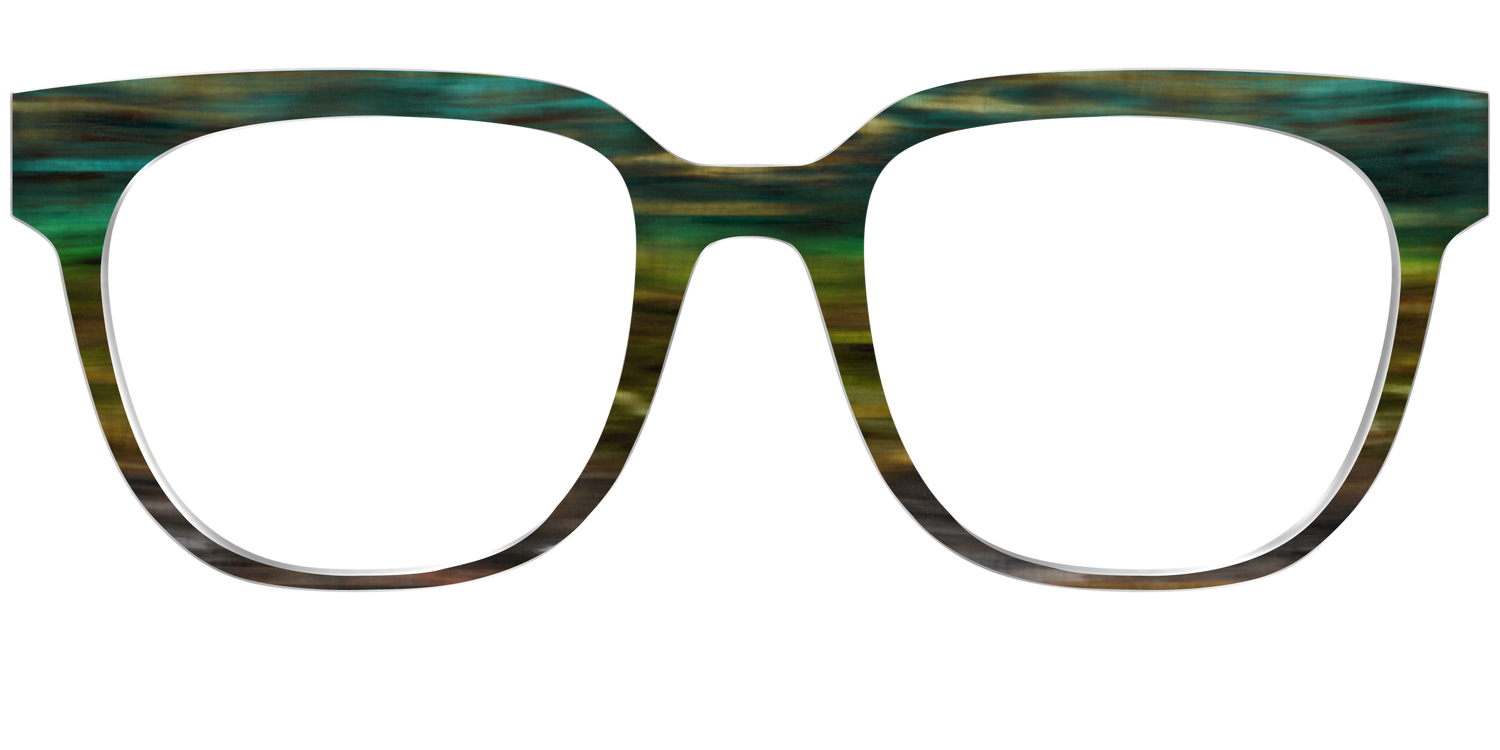 The Emerald Gradient Horn - Front Top Image - Pair Eyewear