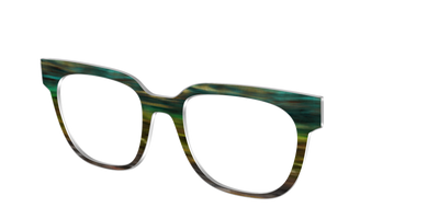 The Emerald Gradient Horn - Angle Top Thumbnail - Pair Eyewear