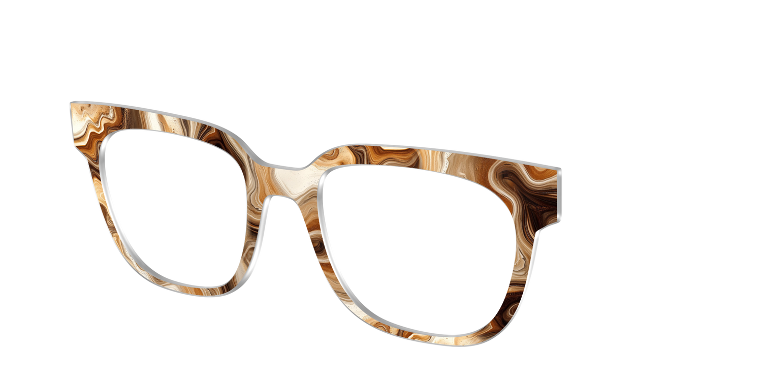 The Espresso Marble - Angle Top Image - Pair Eyewear