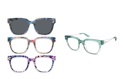 The Murphy - Teal Pearlized Gradient Acetate Silver Metal - Pair Eyewear