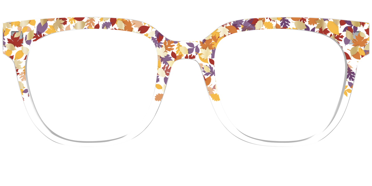 The Fallen Leaves Confetti Crystal - Front Top Image - Pair Eyewear