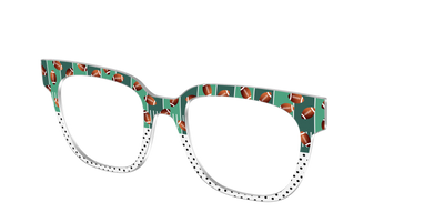 The Fifty Yard Line Polka Dot Split - Angle Top Thumbnail - Pair Eyewear
