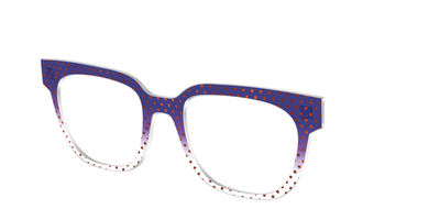 The Galactic Plum Gradient Crystal Polka Dots - Angle Top Thumbnail - Pair Eyewear
