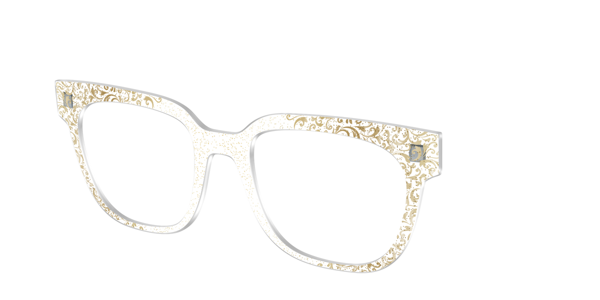 The Golden Flair Glitter Crystal with Gold Foil - Angle Top Image - Pair Eyewear