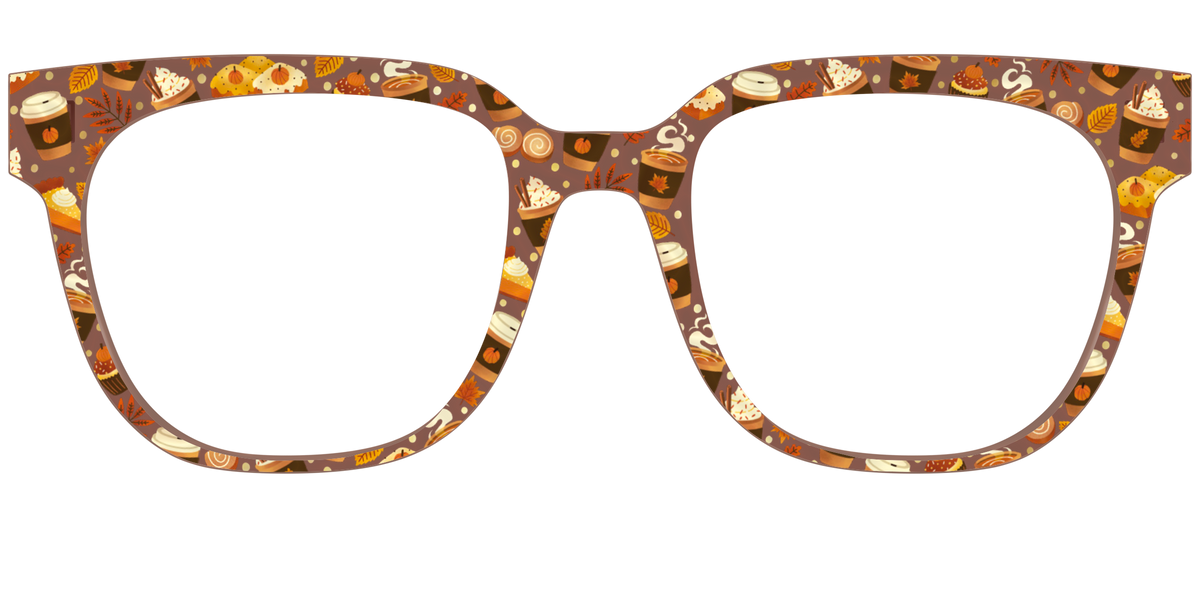 The Harvest Cafe Crystal with Gold Foil - Front Top Image - Pair Eyewear