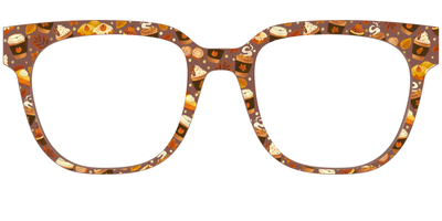 The Harvest Cafe Crystal with Gold Foil - Front Top Thumbnail - Pair Eyewear
