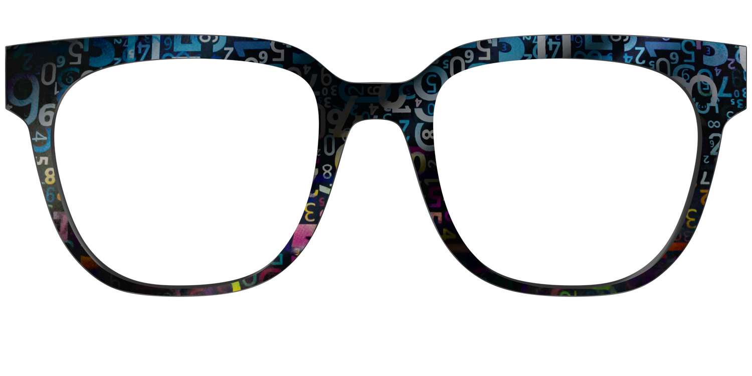 The Holographic Numbers - Front Top Image - Pair Eyewear