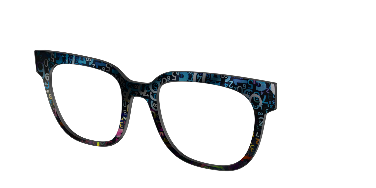 The Holographic Numbers - Angle Top Image - Pair Eyewear