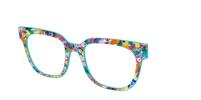 The Imaginative Tortoise with Bubble Glitter - Angle Top Thumbnail - Pair Eyewear