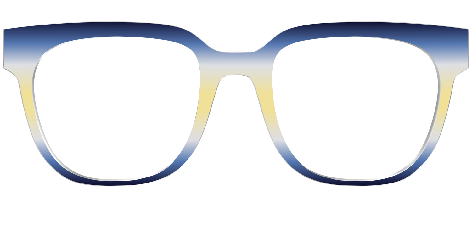 The Indigo to Honeysuckle Gradient - Front Top Image - Pair Eyewear