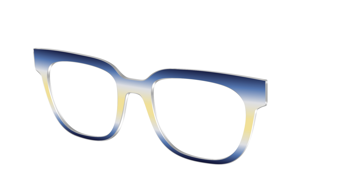 The Indigo to Honeysuckle Gradient - Angle Top Image - Pair Eyewear