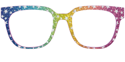The Iridescent Rainbow Stars - Front Top Thumbnail - Pair Eyewear