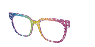 The Iridescent Rainbow Stars - Angle Top Thumbnail - Pair Eyewear
