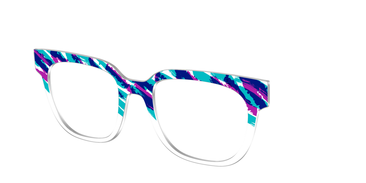 The Jazzy Scribble - Angle Top Image - Pair Eyewear
