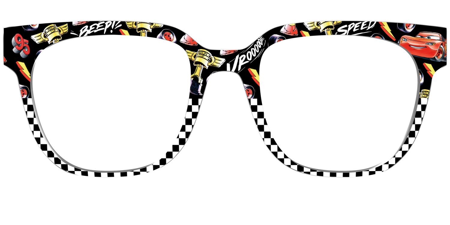 Lightning Mcqueen Speed Split - Front Top Image - Pair Eyewear