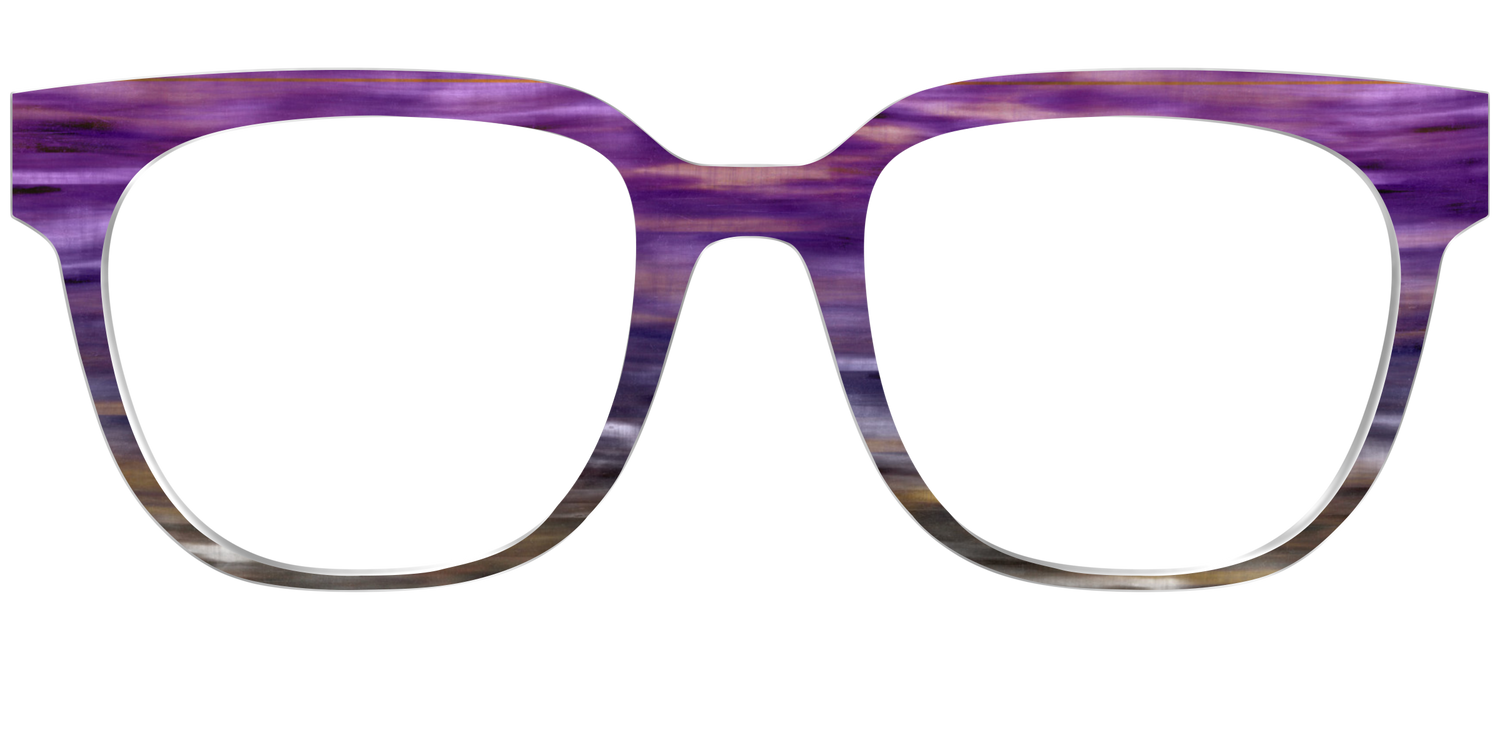 The Lilac Gradient Horn - Front Top Image - Pair Eyewear