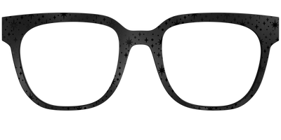 The Matte Black Spell Bursts - Front Top Thumbnail - Pair Eyewear