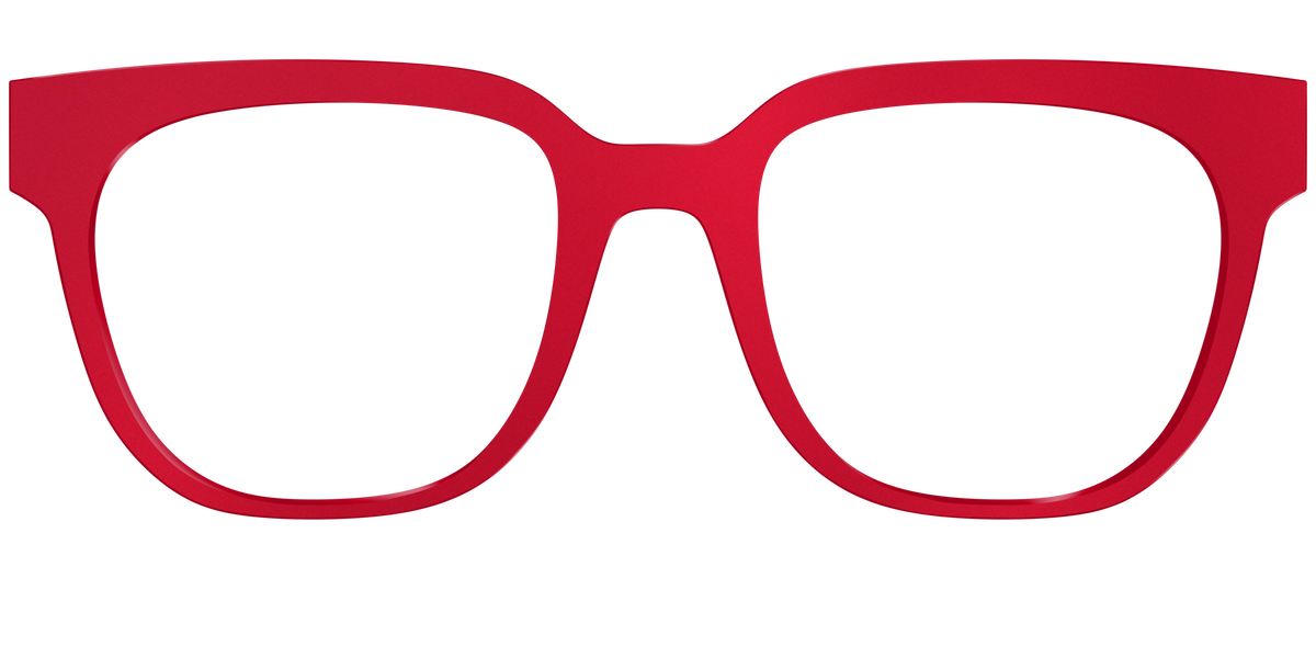 The Matte Red - Front Top Image - Pair Eyewear
