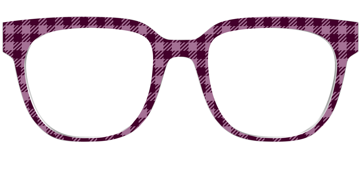 The Merlot Gingham - Front Top Image - Pair Eyewear