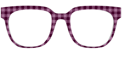 The Merlot Gingham - Front Top Thumbnail - Pair Eyewear