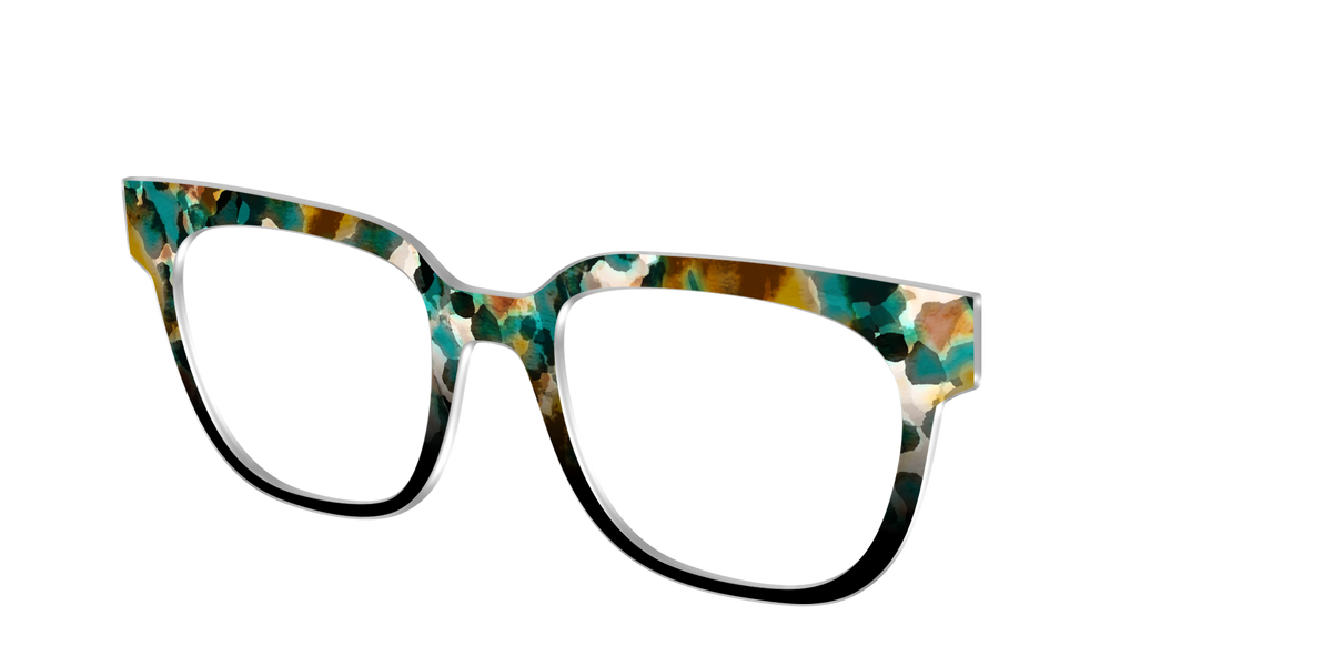 The Oxidized Copper Tortoise - Angle Top Image - Pair Eyewear