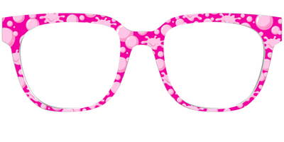 The Pink Pop Bubbles - Front Top Thumbnail - Pair Eyewear