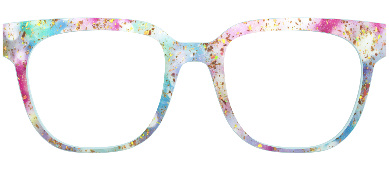 The Pixie Bokeh with Gold Flakes - Front Top Image - Pair Eyewear