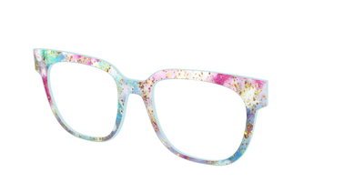 The Pixie Bokeh with Gold Flakes - Angle Top Thumbnail - Pair Eyewear