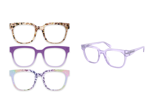 The Murphy - Lavender Clear - Pair Eyewear