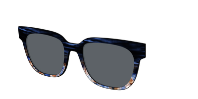 The Polarized Blue Horn Tortoise Sun Top - Angle Top Thumbnail - Pair Eyewear