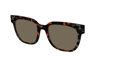 The Polarized Gray & Amber Tortoise Sun Top - Angle Top Thumbnail - Pair Eyewear