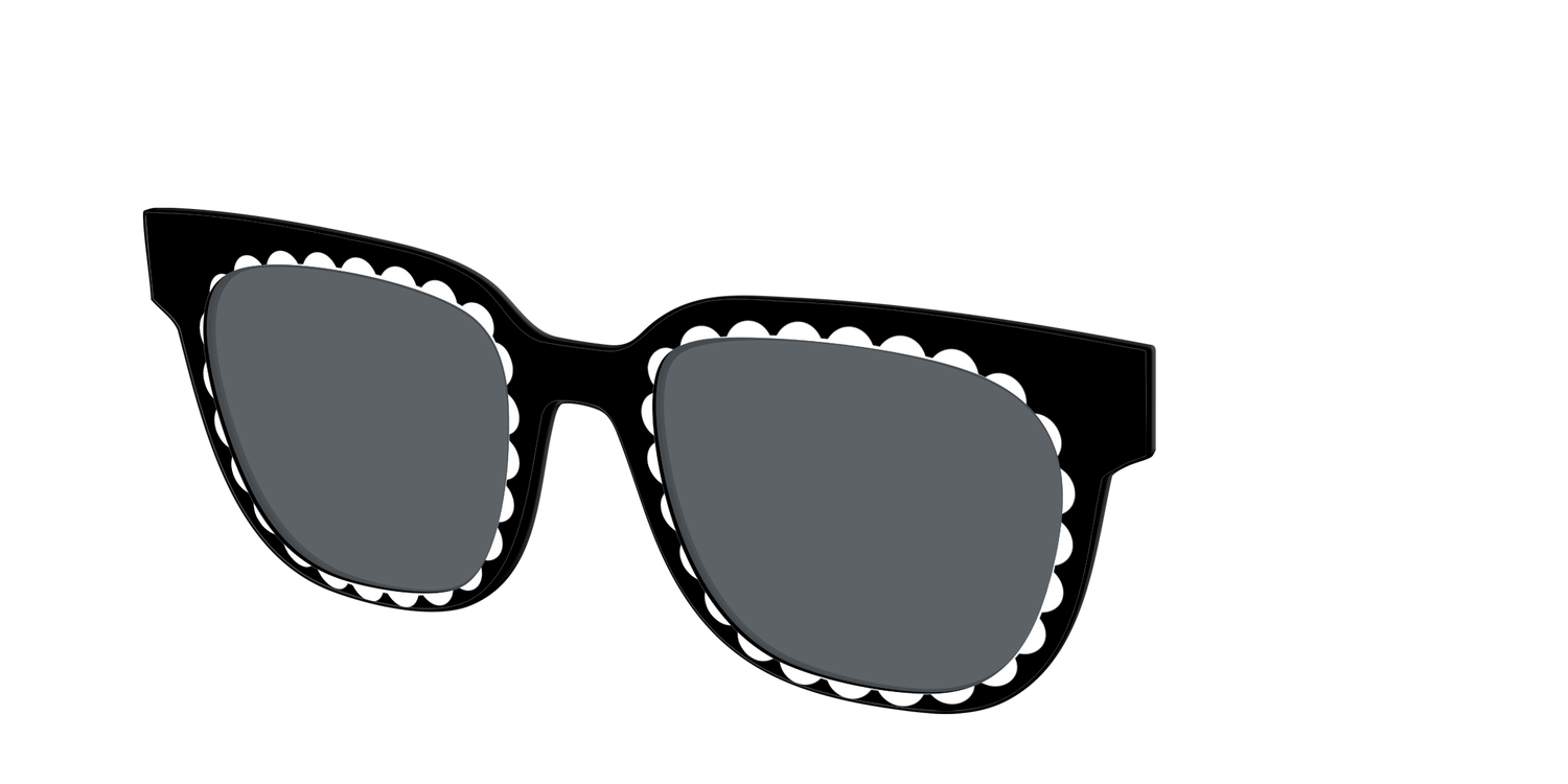 The Polarized Stylish Daisy Sun Top - Angle Top Image - Pair Eyewear