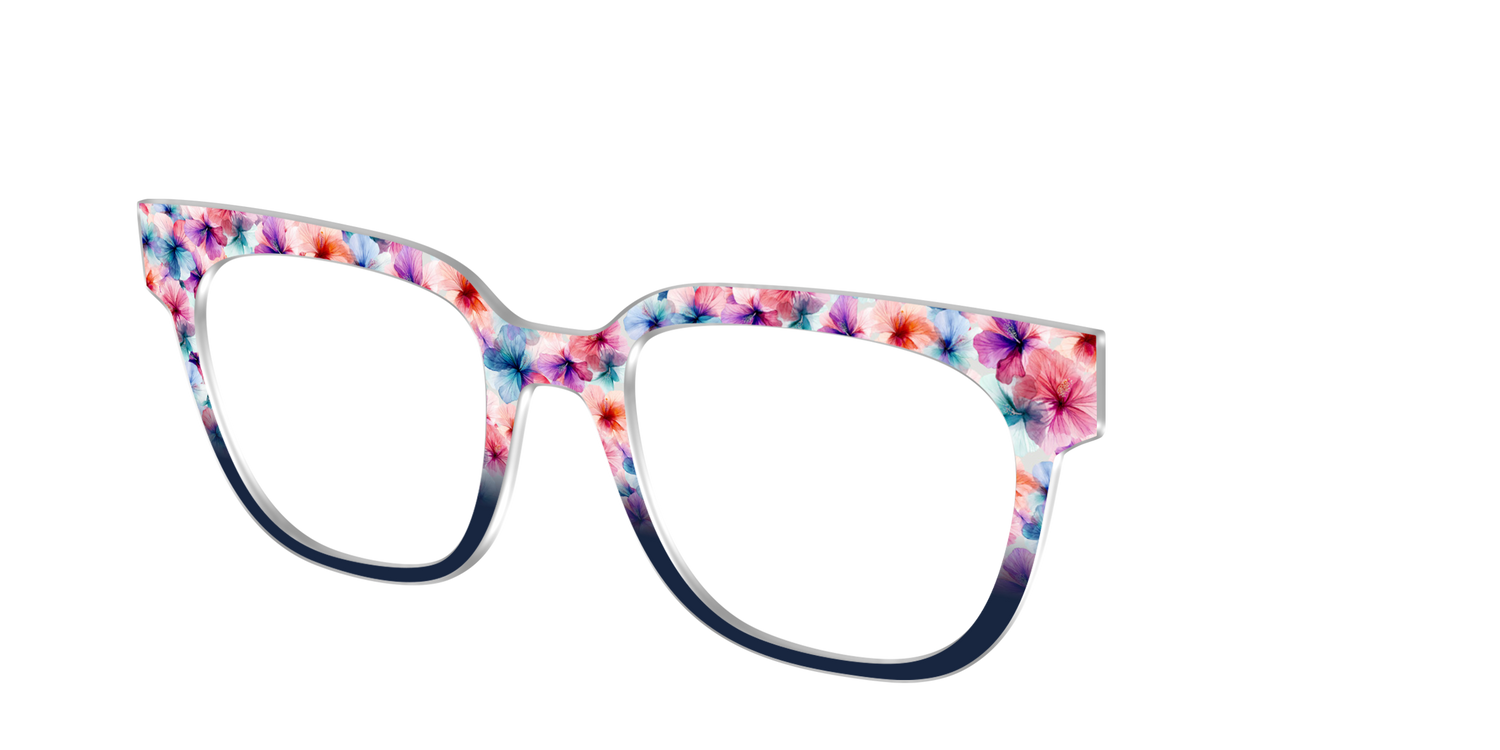 The Pressed Hibiscus - Angle Top Image - Pair Eyewear