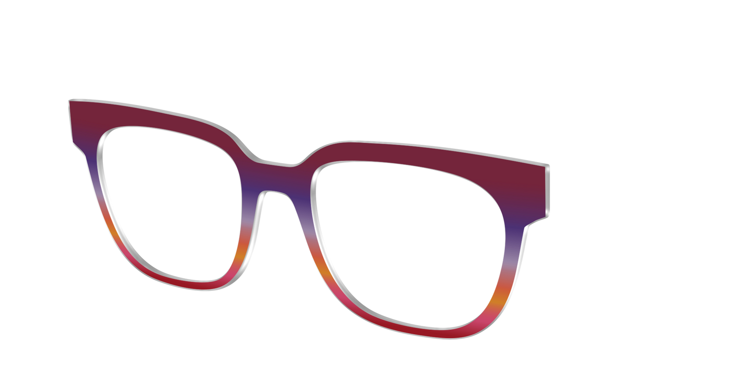 The Primary Gradient - Angle Top Image - Pair Eyewear