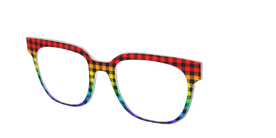 The Primary Plaid - Angle Top Thumbnail - Pair Eyewear