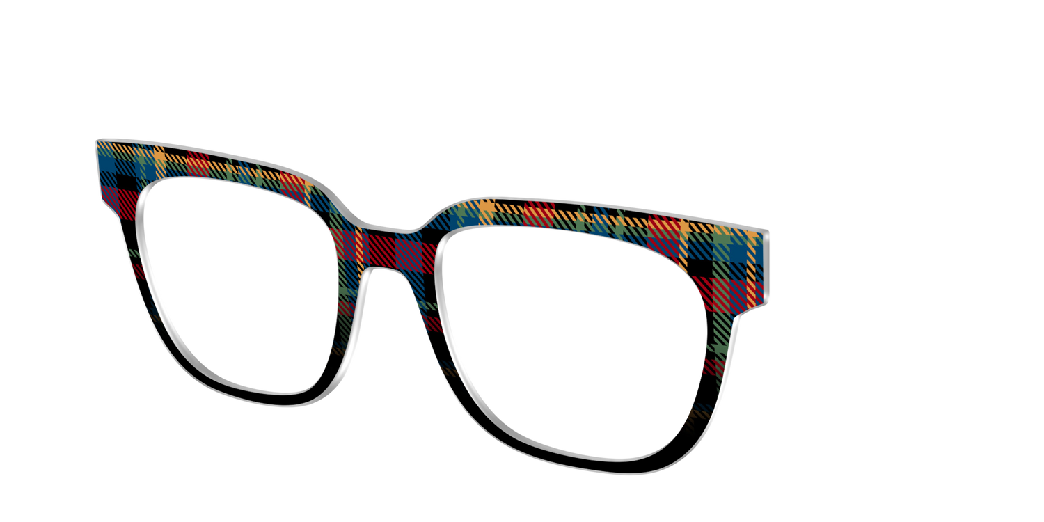 The Principal Plaid - Angle Top Image - Pair Eyewear