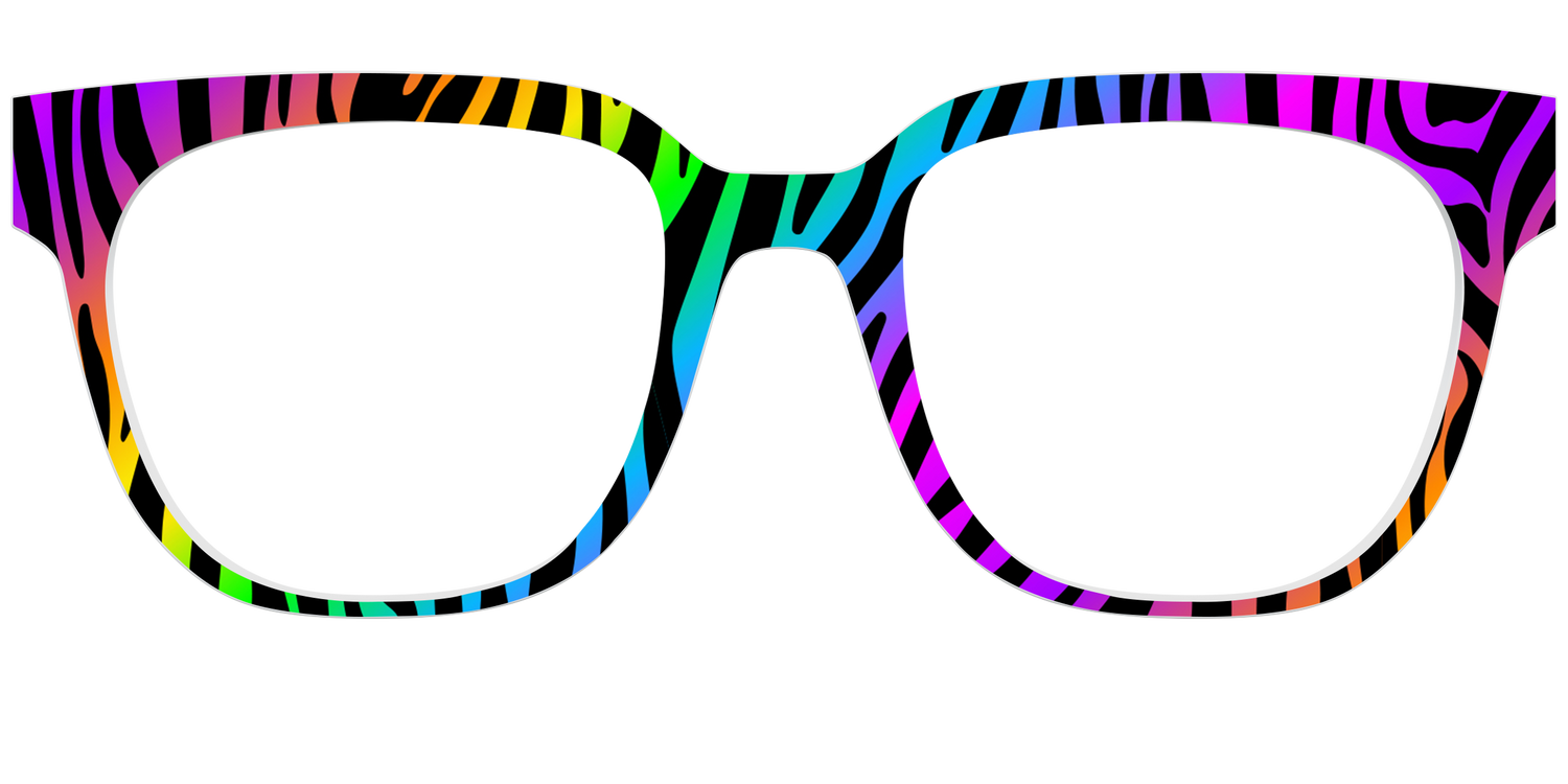 The Prismatic Zebra - Front Top Image - Pair Eyewear